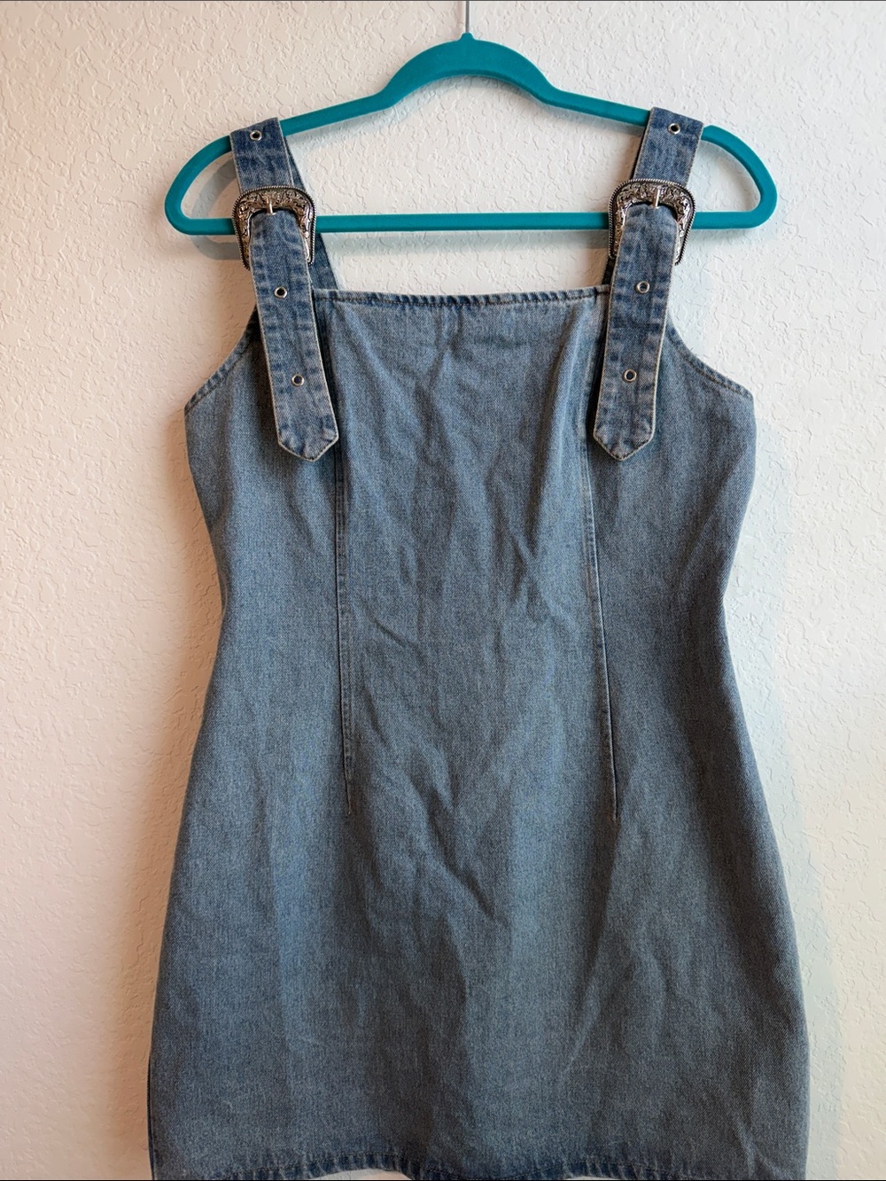 light blue pinafore dress entro | Dresses | Entro Denim Midi With Silver Metal Buckle Straps Equipped with patch front Mini-length Mens Black Dress Shirts Size:US 2 (S)